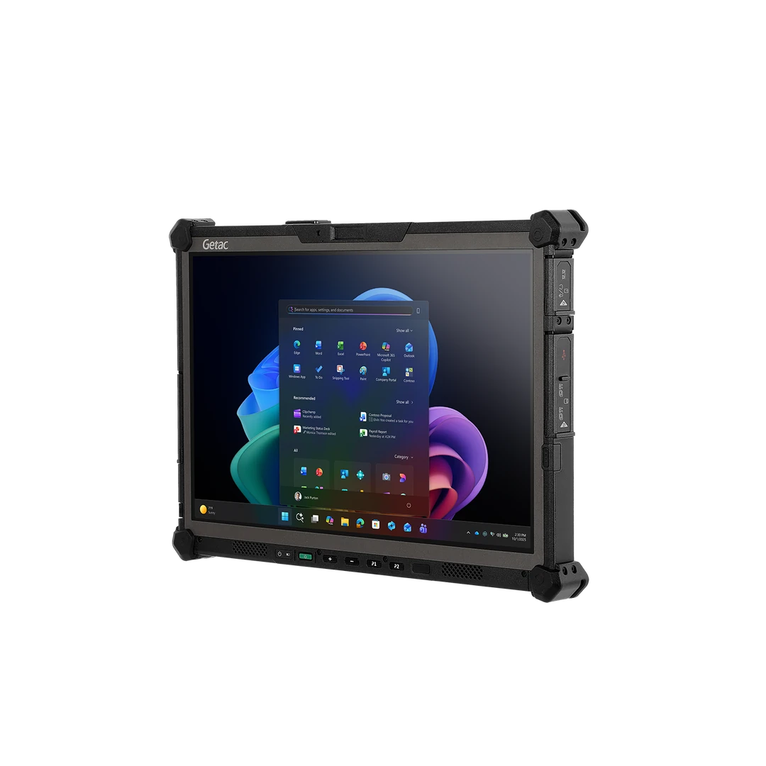 Getac G140G1, AMD Ryzen AI 5 340, 14.0" WUXGA Touch 1000 nits No Stylus, Hello Webcam Rear Cam , 16GB (8+8) 256GB SSD, 2x USB4 4G LTE dGPS, (1+1) Battery, Windows 11 Pro.
