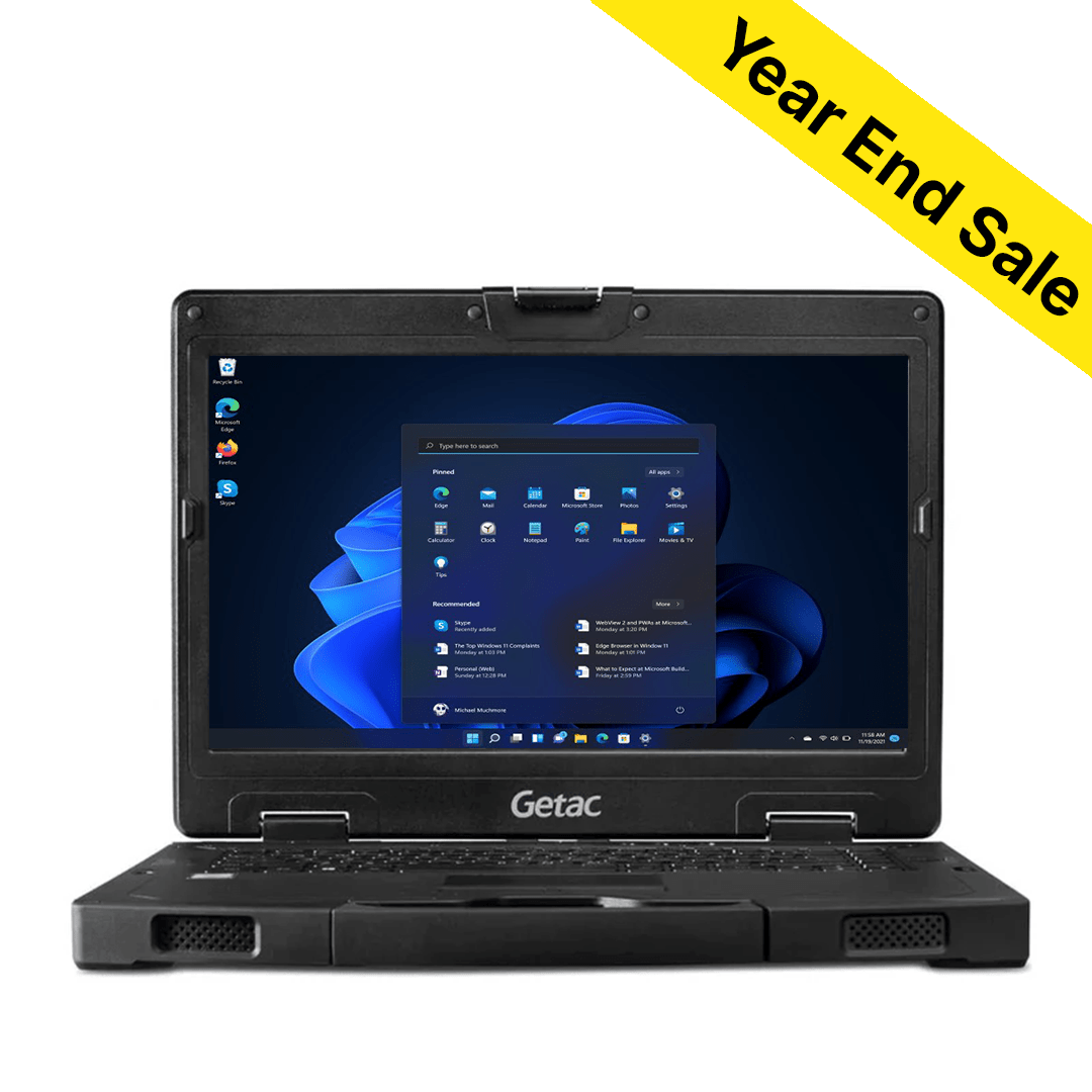 Getac S410 G5 | Intel Core i5 - 1340P, 14" Sunlight - Readable, Webcam, 16GB, 512GB PCIe SSD, Backlit Keyboard, Thunderbolt 4, Windows 11 Pro. - Rugged Books Inc.