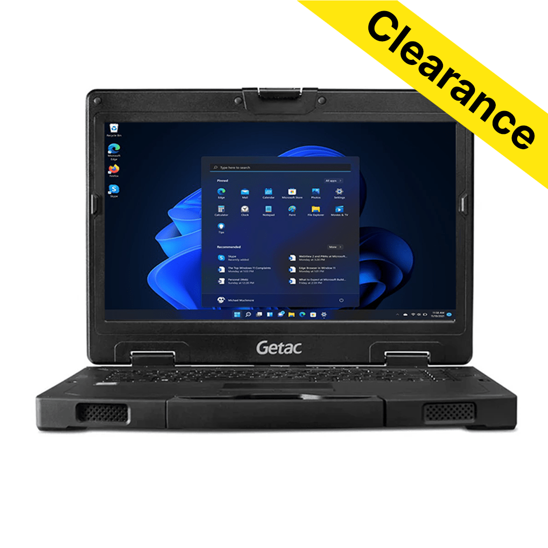 Getac S410G5, Intel Core i5 - 1340P, 14" HD Sunlight - Readable, 8GB, 256GB SSD, Windows 11 Pro. - Rugged Books Inc.