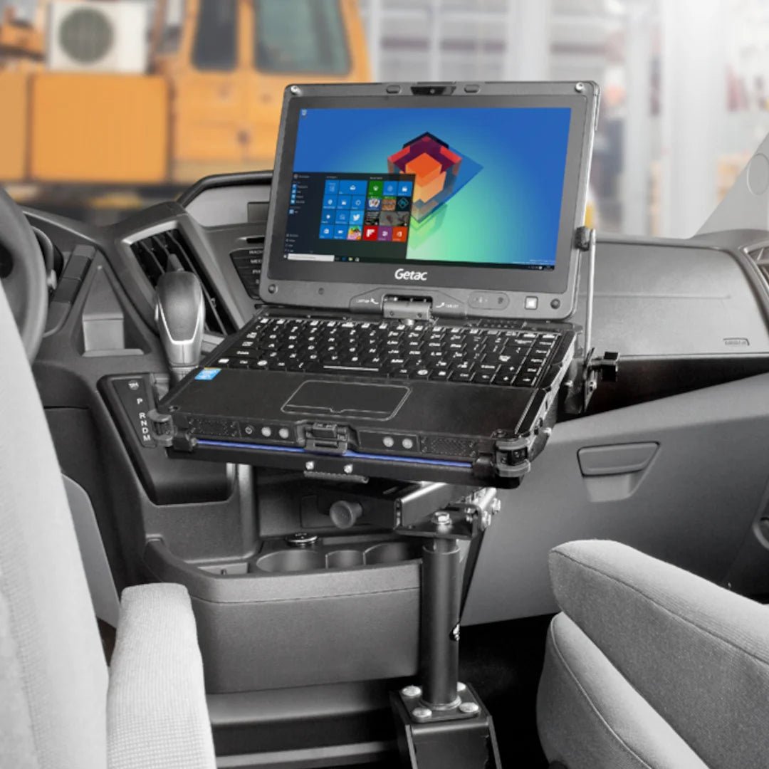 Getac V110 Vehicle Docking Station, Port Replication, Screen Support, No RF, No Adapter | 7160 - 0515 - 00 - Rugged Books Inc.