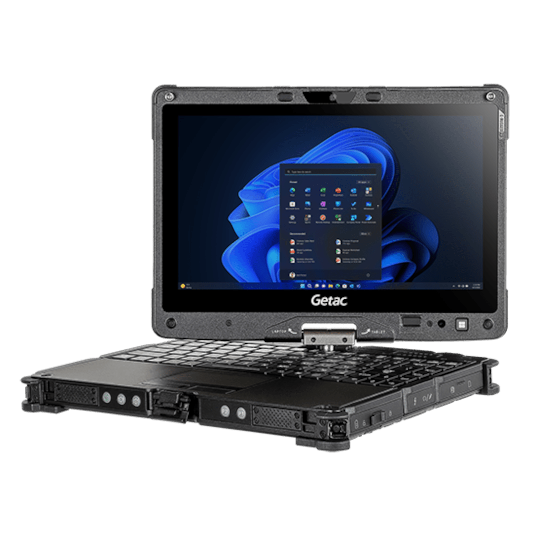 Getac V110G7 2 - in - 1 Rugged Laptop, Intel Core i5 - 1235U, 11.6" FHD Sunlight - Readable, Multi - Touch, Windows 11 Pro. - Rugged Books Inc.