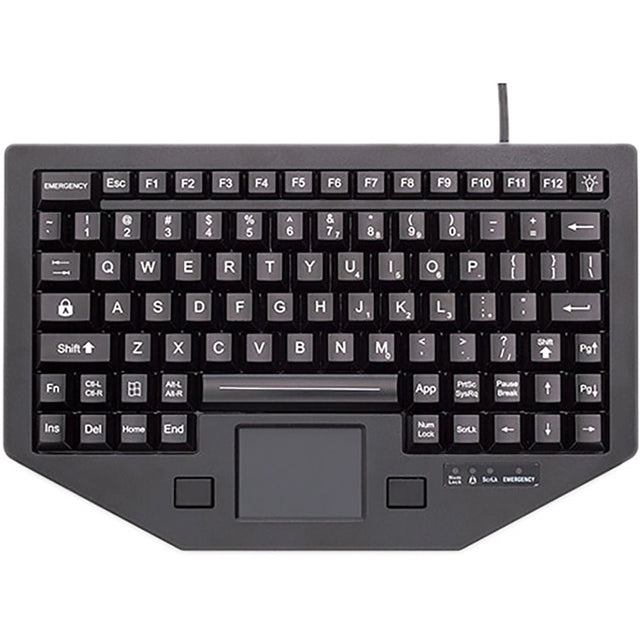 iKey FT - 88 - 911 - TP - USB Backlit Keyboard with Integrated Touchpad and USB connector for Various Brand - Rugged Books Inc.