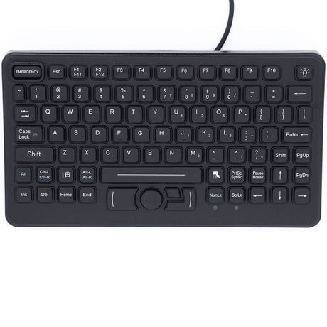 iKey Industrial USB Keyboard with Emergency Key, compatible with various brands - SL - 86 - 911 - FSR - Rugged Books Inc.