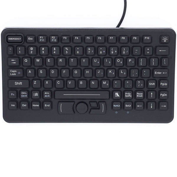 iKey Industrial USB Keyboard with Emergency Key, compatible with