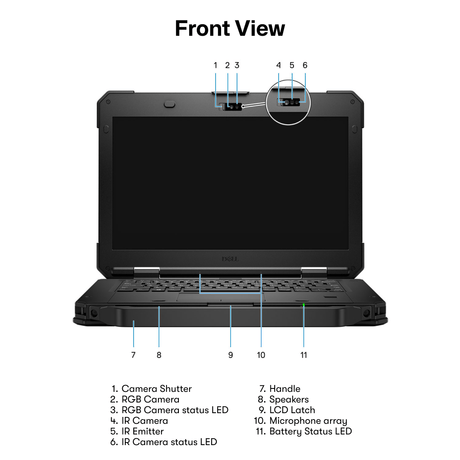 Dell Latitude 5424 Rugged Laptop da 14 con i5/i7 Dell Latitude 5424 Rugged Laptop da 14 con i5/i7