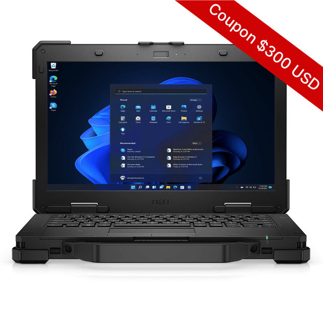Latitude 7330 Rugged Extreme, Intel Core i7 - 1185G7, 13.3" Touch, 16GB, 512GB, T - Mobile 5G, Backlit Keyboard, Webcam, Win11 Pro. (TAA Compliant) - Rugged Books Inc.