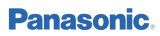 Panasonic logo in blue on a white background