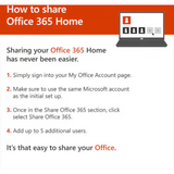 Microsoft Office 365 Home - Subscription License - Up to 6 User, Up to 6 PC/Mac - 1 Year - Available via Electronic - PC, Intel-based Mac