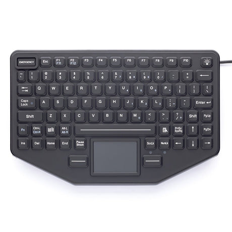 Mountable USB Rugged Keyboard with Touchpad, for various brands - SL - 86 - 911 - TP - USB - Rugged Books Inc.