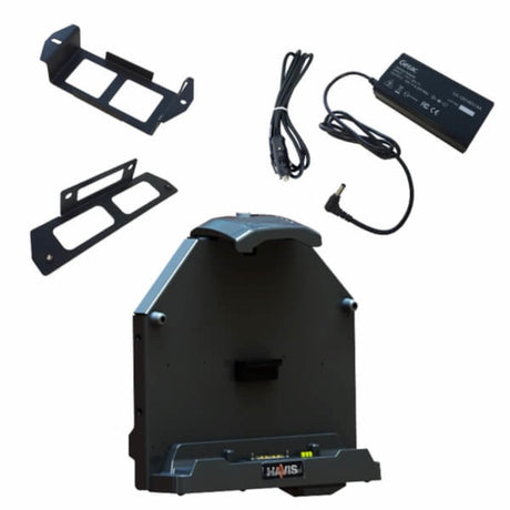 Package – Docking Station For Getac A140 Rugged Tablet With Triple Pass - Thru Antenna Connections, External Power Supply & Power Supply Mounting Bracket | PKG - DS - GTC - 802 - 3 - Rugged Books Inc.