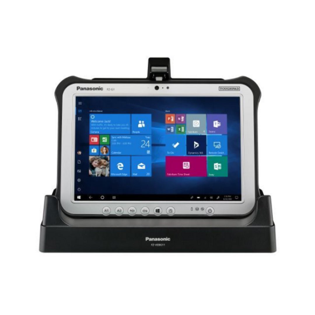 Panasonic FZ - VEBG11AU Desktop Cradle For Panasonic Toughpad FZ - G1, & Toughbook FZ - G2 with Charger Part # CF - AA5713AM - Rugged Books Inc.