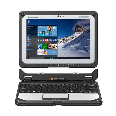 Panasonic Toughbook 20, CF - 20 MK2, Intel Core i5 - 7Y57, 10.1" Multi - Touch + Digitizer, 8GB, 256GB SSD, Backlit Keyboard, 4G LTE, 2D Bar Laser, Bridge Battery, Windows 10 Pro - Rugged Books Inc.