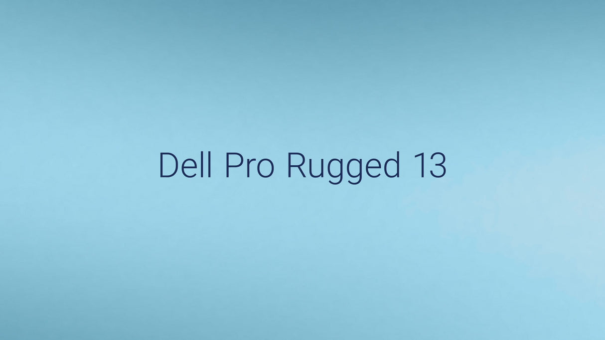 Dell Pro Rugged 13, Fully-Rugged, AI-Powered, Intel Core Ultra 5 135U, 14" FHD Touch, Windows 11 Pro