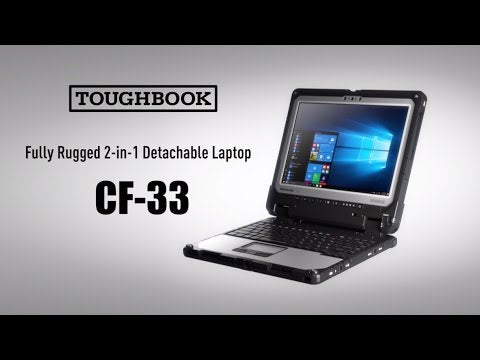 Toughbook CF-33 MK1, 2-in-1 Fully-Rugged, 12" QHD, Intel Core i5-6300U, Windows 10 Pro