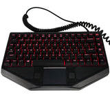 TG3 Rugged Wired Keyboard, Industrial, Backlit Keyboard, USB - A Connection - KBA - BLTX - G4460 - 5 - Rugged Books Inc.