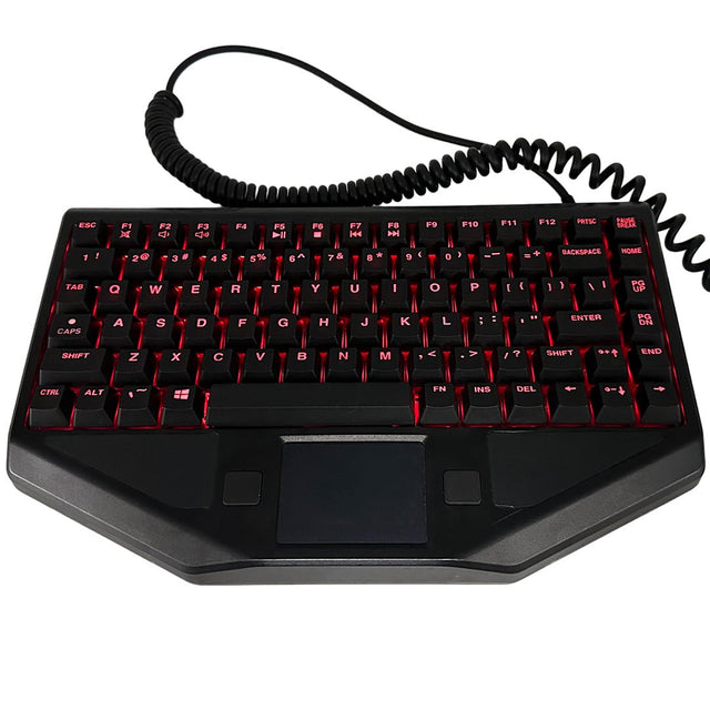 TG3 Rugged Wired Keyboard, Industrial, Backlit Keyboard, USB - A Connection - KBA - BLTX - G4460 - 5 - Rugged Books Inc.