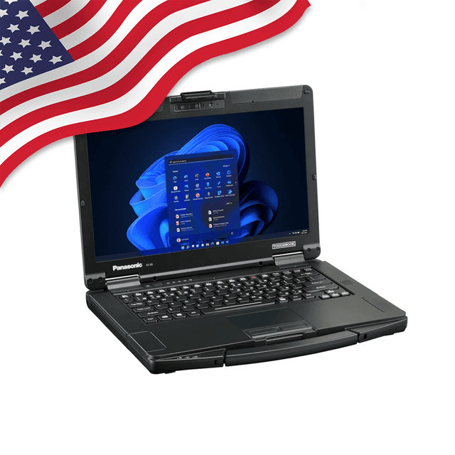 Toughbook FZ - 55 MK1, Intel Core i5, 14" FHD Touchscreen, 4G LTE, Infrared Webcam, Dual Pass, with USB - C, 16GB, 512GB SSD, Windows 11 Pro. - Rugged Books Inc.