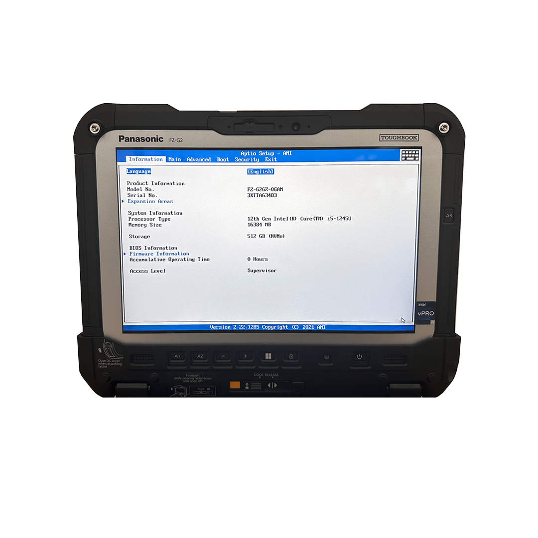 Toughbook FZ - G2 MK2, Intel Core i5 - 1245U, 4G LTE, Windows 11 Pro | FZ - G2GZ - 0GAM - Rugged Books Inc.
