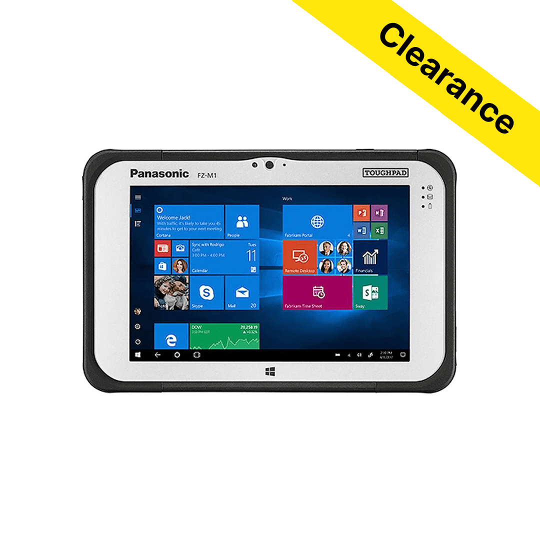 Toughpad FZ - M1F303XVM, 7" WXGA, Intel Core M5 - 6Y57, 8GB, 256GB SSD, Barcode, Win10 Pro. (Not Upgradable to Win 11 Pro.) - Rugged Books Inc.